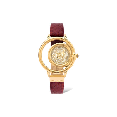 Police Multicolor Leather Dress Watch