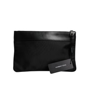 Dolce & Gabbana Multicolor Leopard Jacquard Logo Pouch Bag