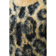 Pulover Dolce & Gabbana multicolor din mohair cu guler rotund și imprimeu leopard