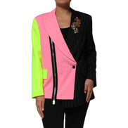 Palton Dolce & Gabbana multicolor cu broderii și patchwork