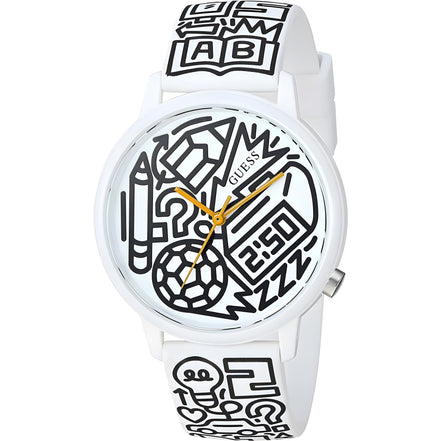 Ceas de damă Guess cu curea din rășină multicoloră