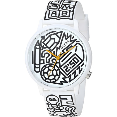 Ceas de damă Guess cu curea din rășină multicoloră