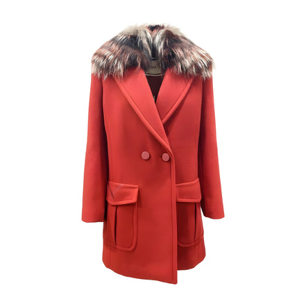 Fendi Multicolor Virgin Wool Coat