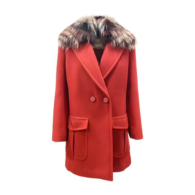 Fendi Multicolor Virgin Wool Coat