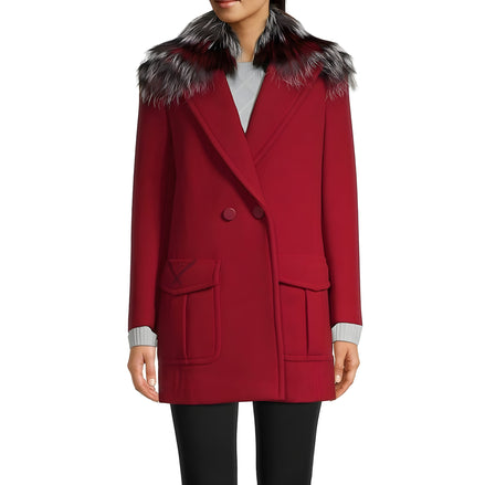 Fendi Multicolor Virgin Wool Coat