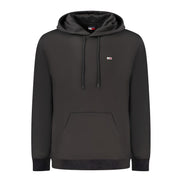 Hanorac Tommy Hilfiger negru, din bumbac