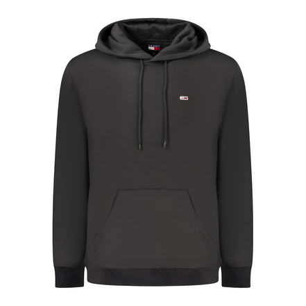 Hanorac Tommy Hilfiger negru, din bumbac