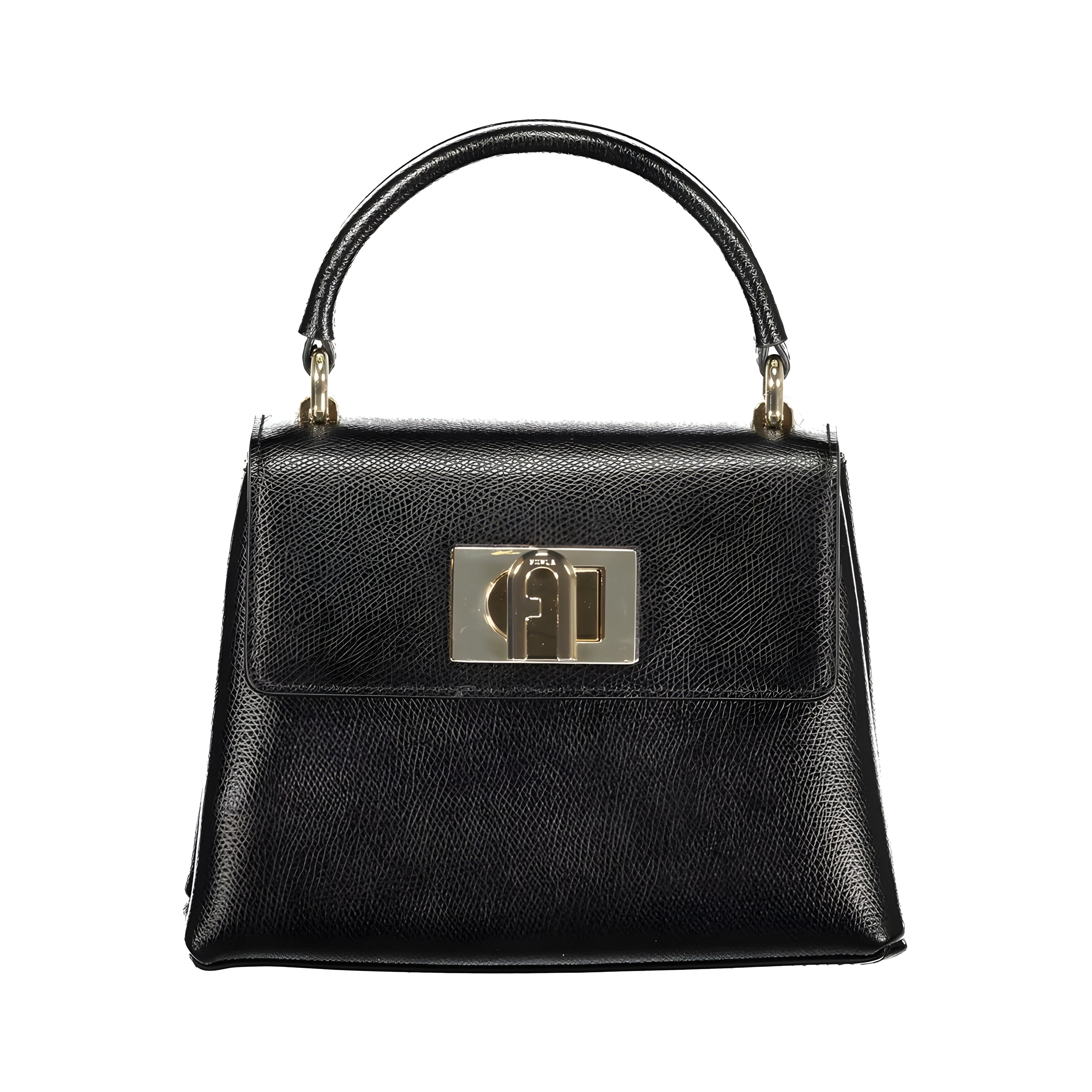 Geantă de mână Furla din piele neagră
