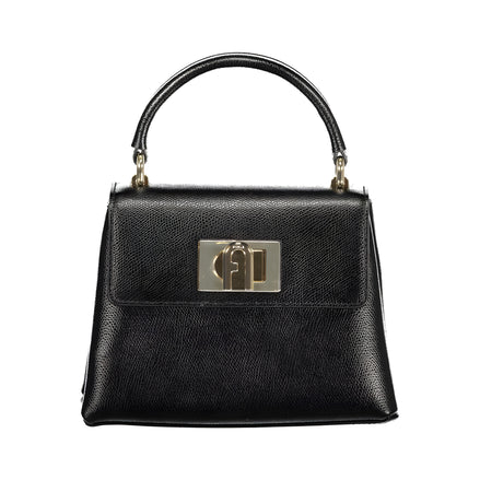Furla Black Leather Handbag