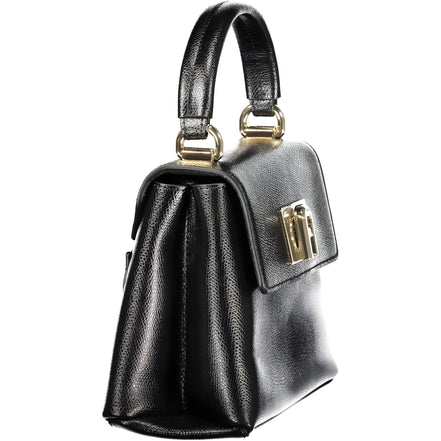 Geantă de mână Furla din piele neagră