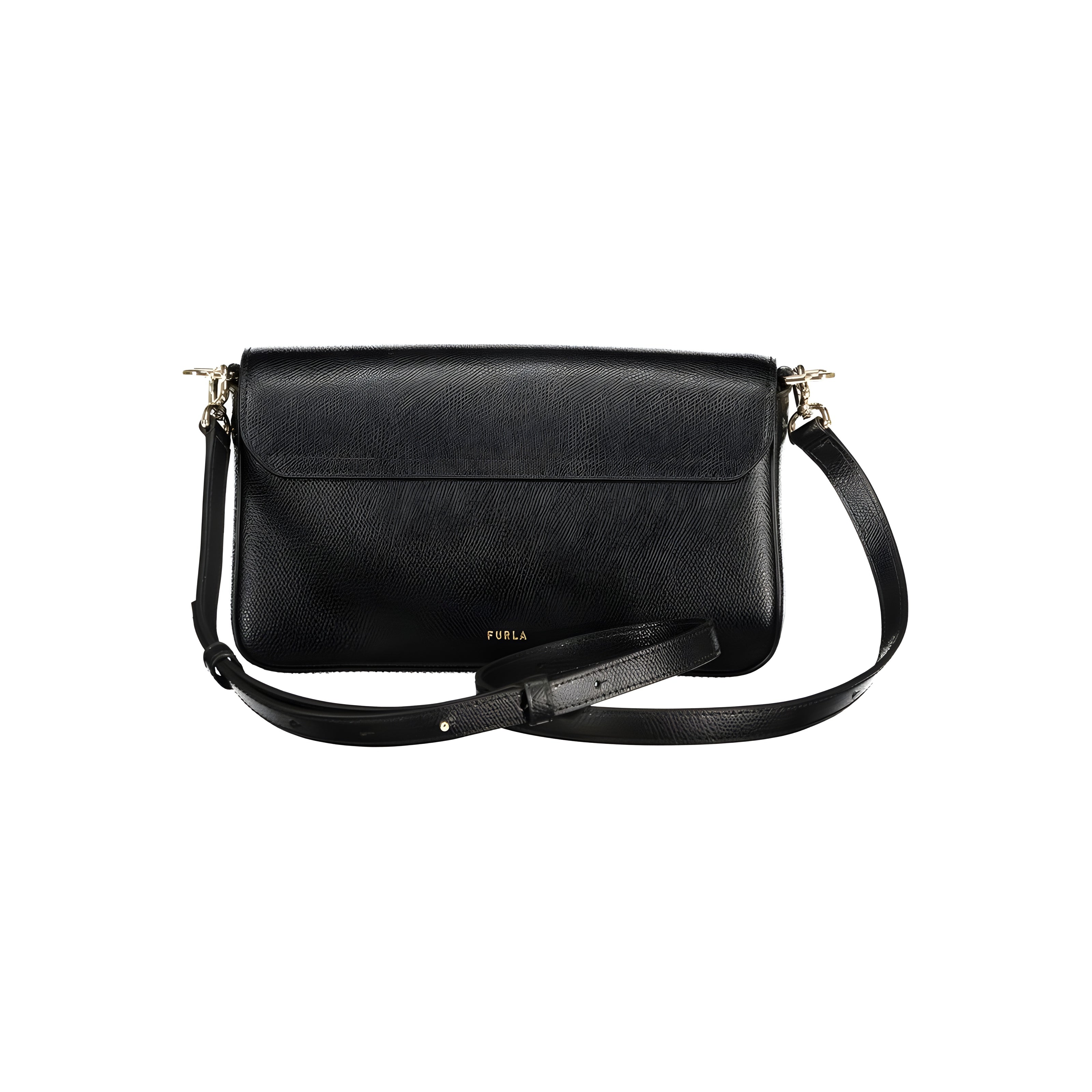 Furla Black Leather Handbag
