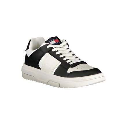 Tommy Hilfiger Black Leather Sneakers