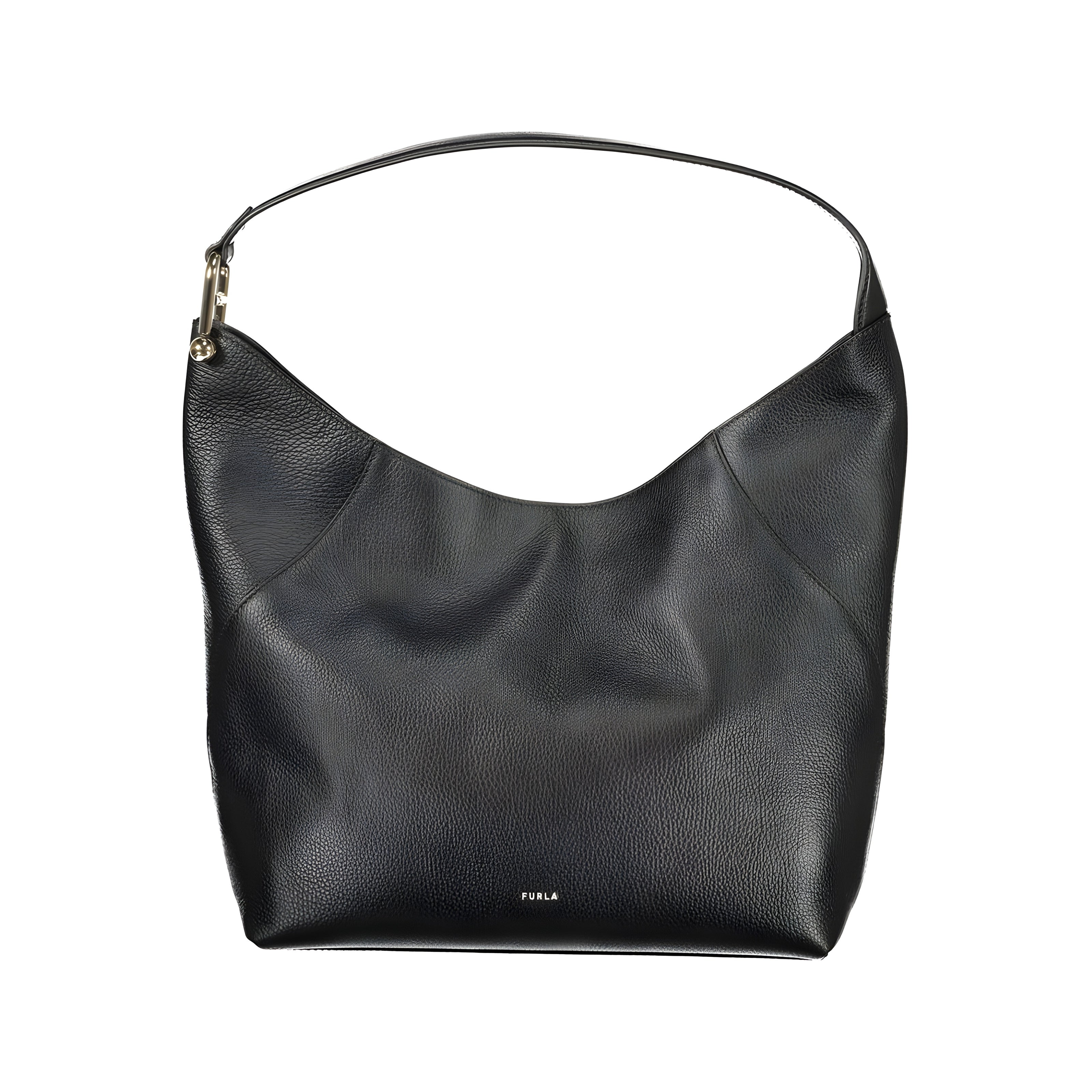 Furla Black Leather Shoulder Bag