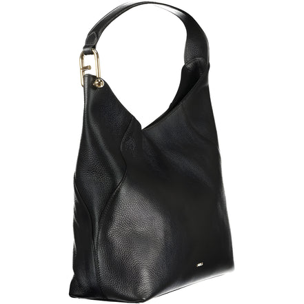 Furla Black Leather Shoulder Bag