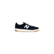 Adidași sport New Balance din piele, albi cu negru
