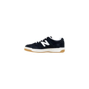 Adidași sport New Balance din piele, albi cu negru