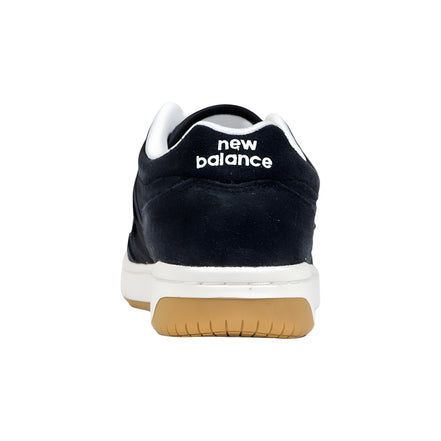 Adidași sport New Balance din piele, albi cu negru