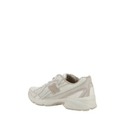 New Balance White Fabric Athletic Sneakers