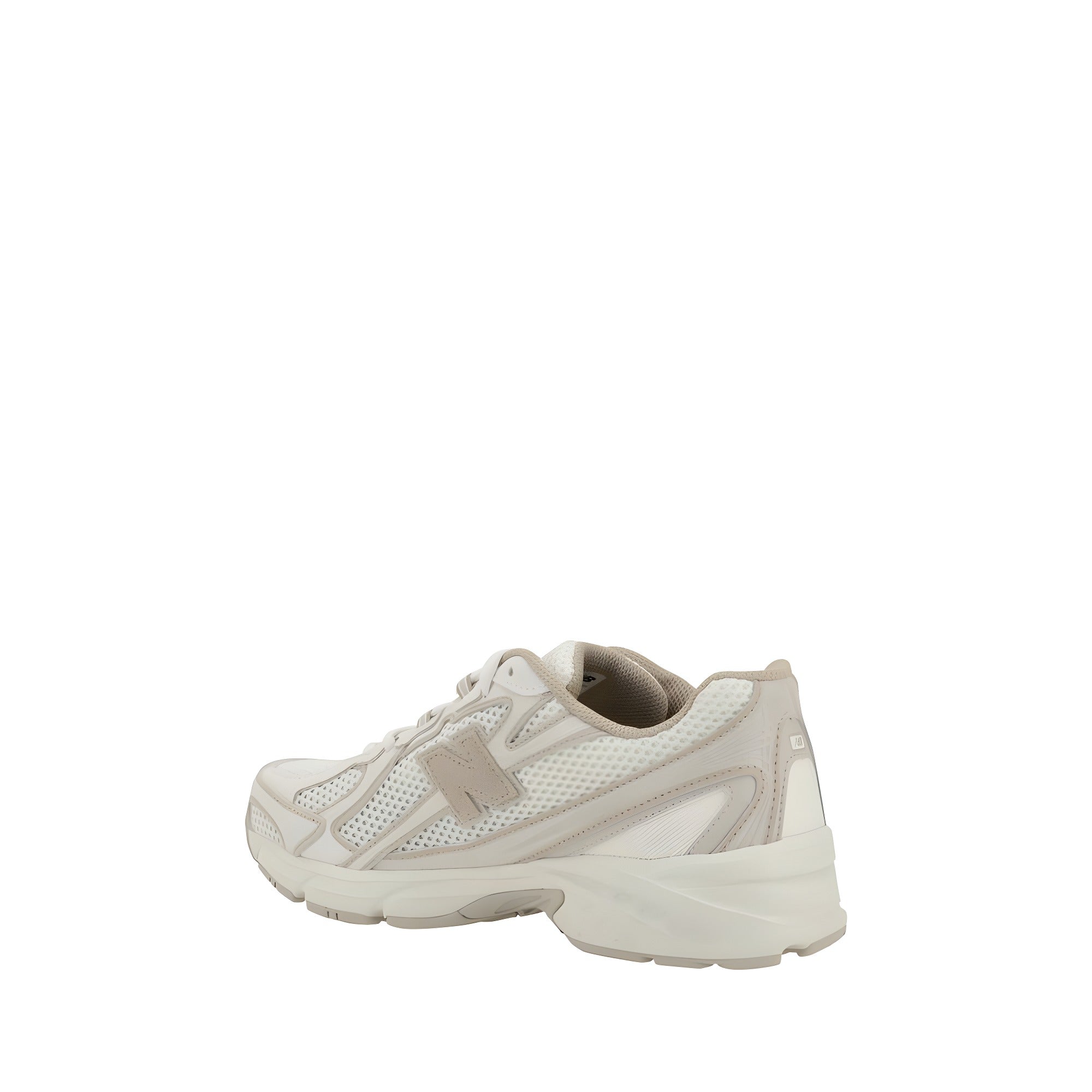 New Balance White Fabric Athletic Sneakers