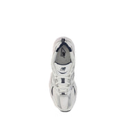 New Balance White Polyurethane Athletic Sneakers