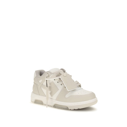 Sneakers Off-White bej din piele