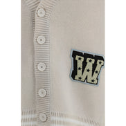 Off-White Beige Cotton Cardigan
