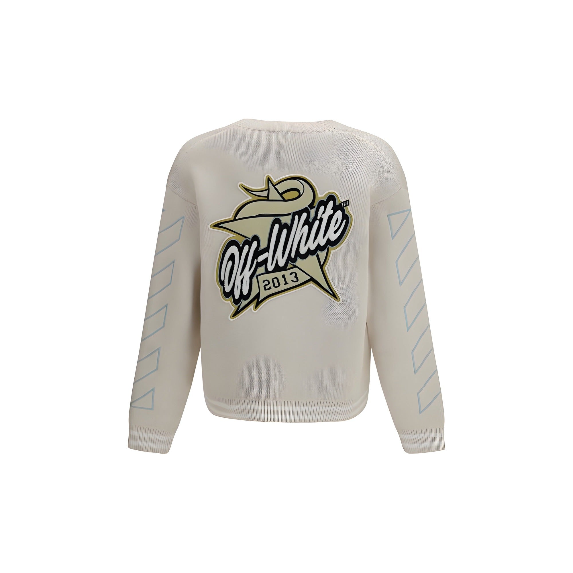 Off-White Beige Cotton Cardigan