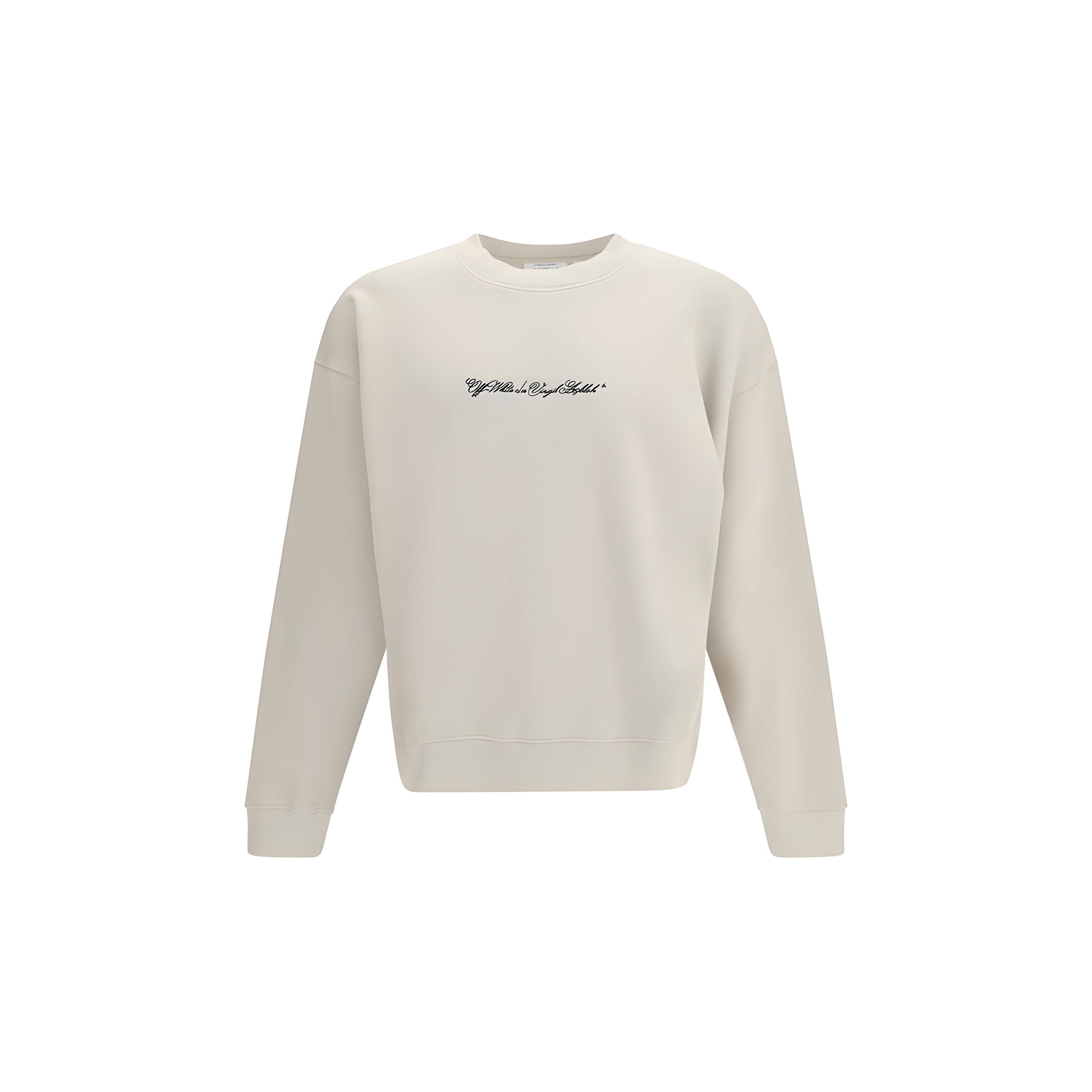 Off-White Beige Cotton Sweatshirt