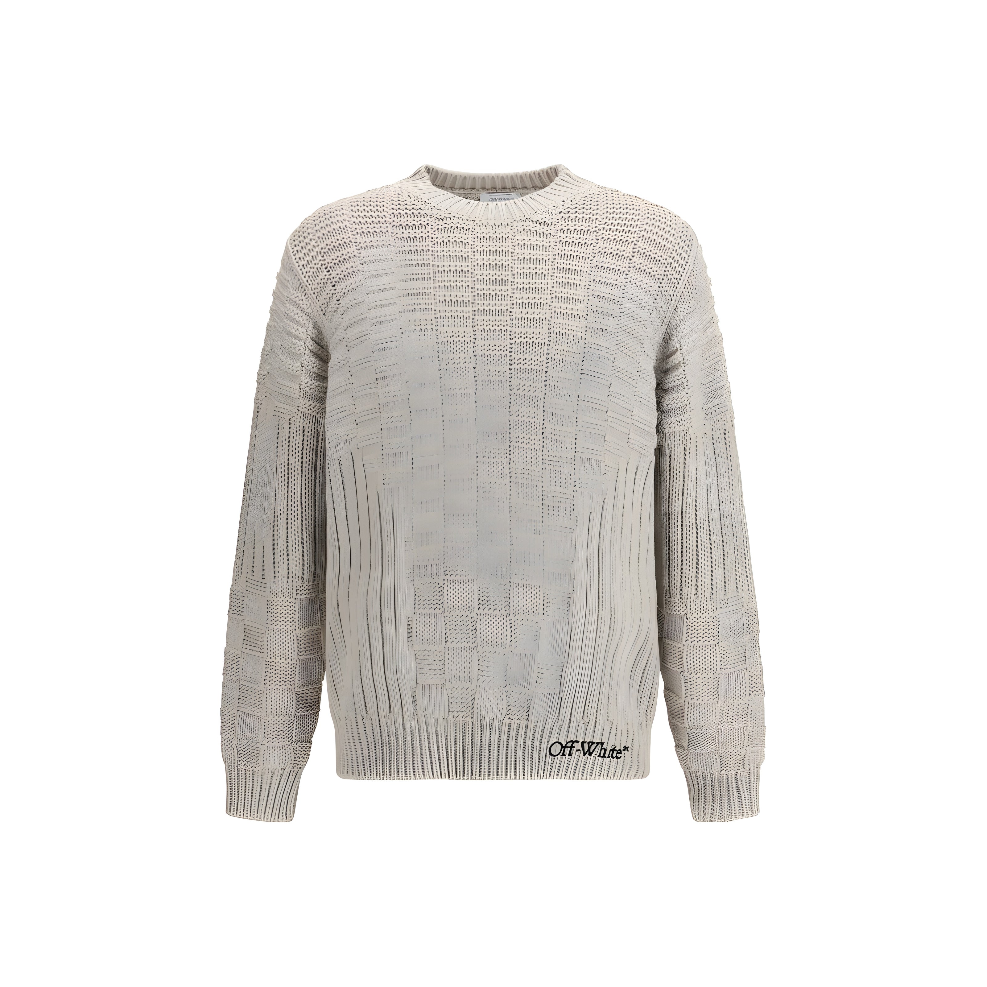 Off-White Beige Cotton Sweatshirt