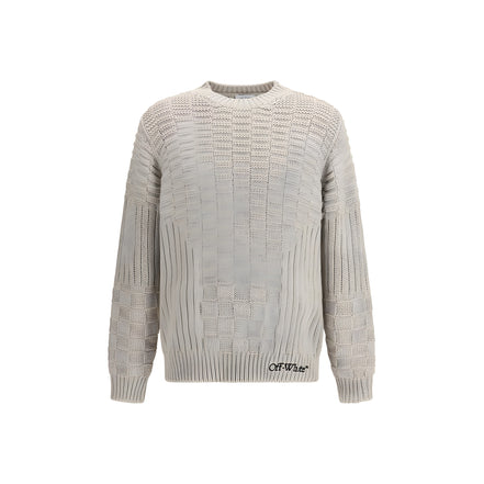 Off-White Beige Cotton Sweatshirt