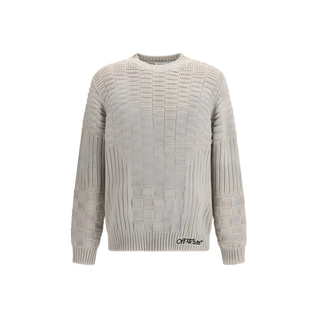 Off-White Beige Cotton Sweatshirt