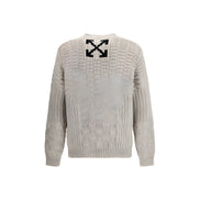 Off-White Beige Cotton Sweatshirt
