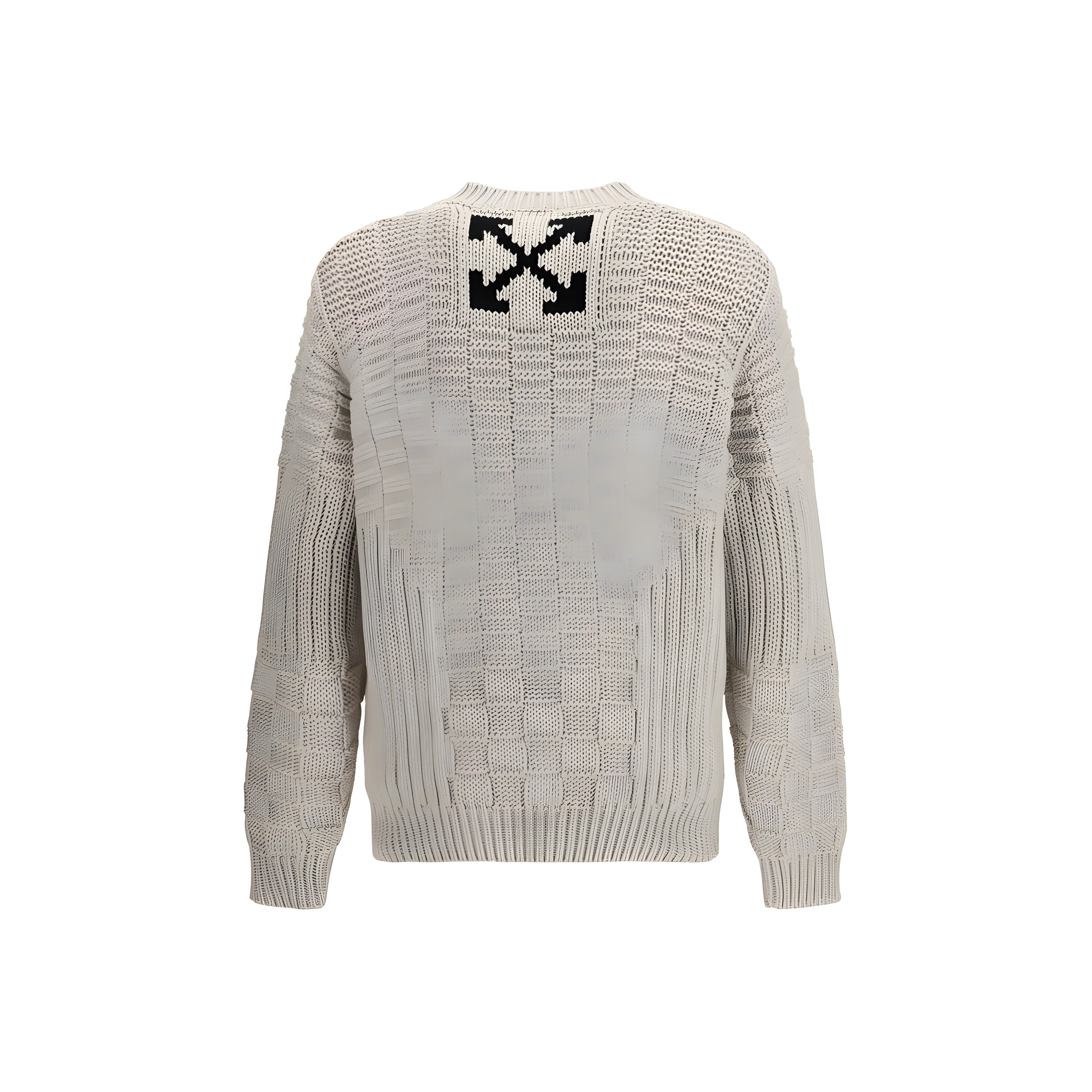 Off-White Beige Cotton Sweatshirt