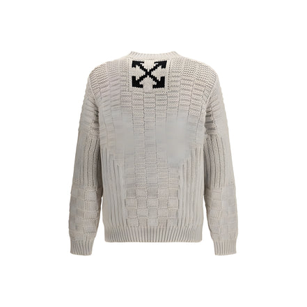 Off-White Beige Cotton Sweatshirt