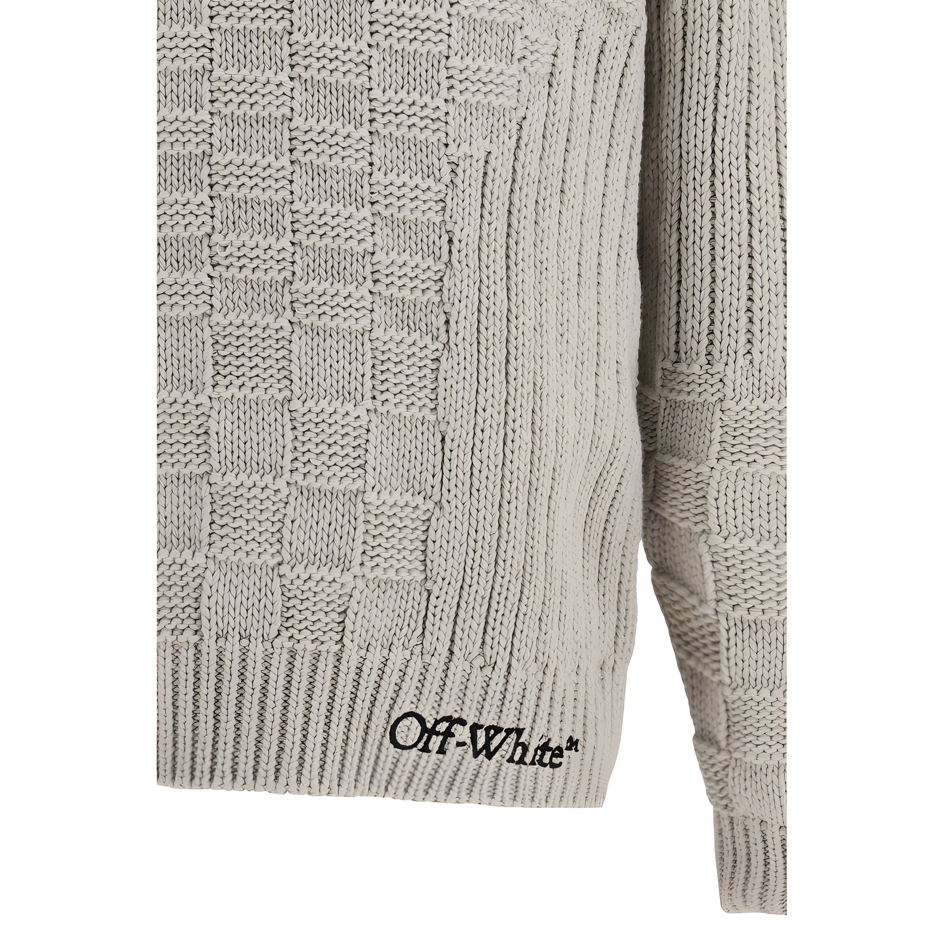 Off-White Beige Cotton Sweatshirt