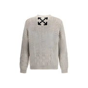 Off-White Beige Cotton Sweatshirt