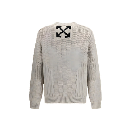 Off-White Beige Cotton Sweatshirt