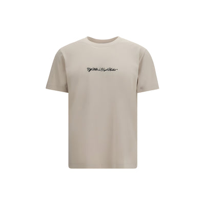 Tricou Off-White din bumbac bej
