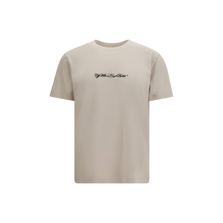 Tricou Off-White din bumbac bej