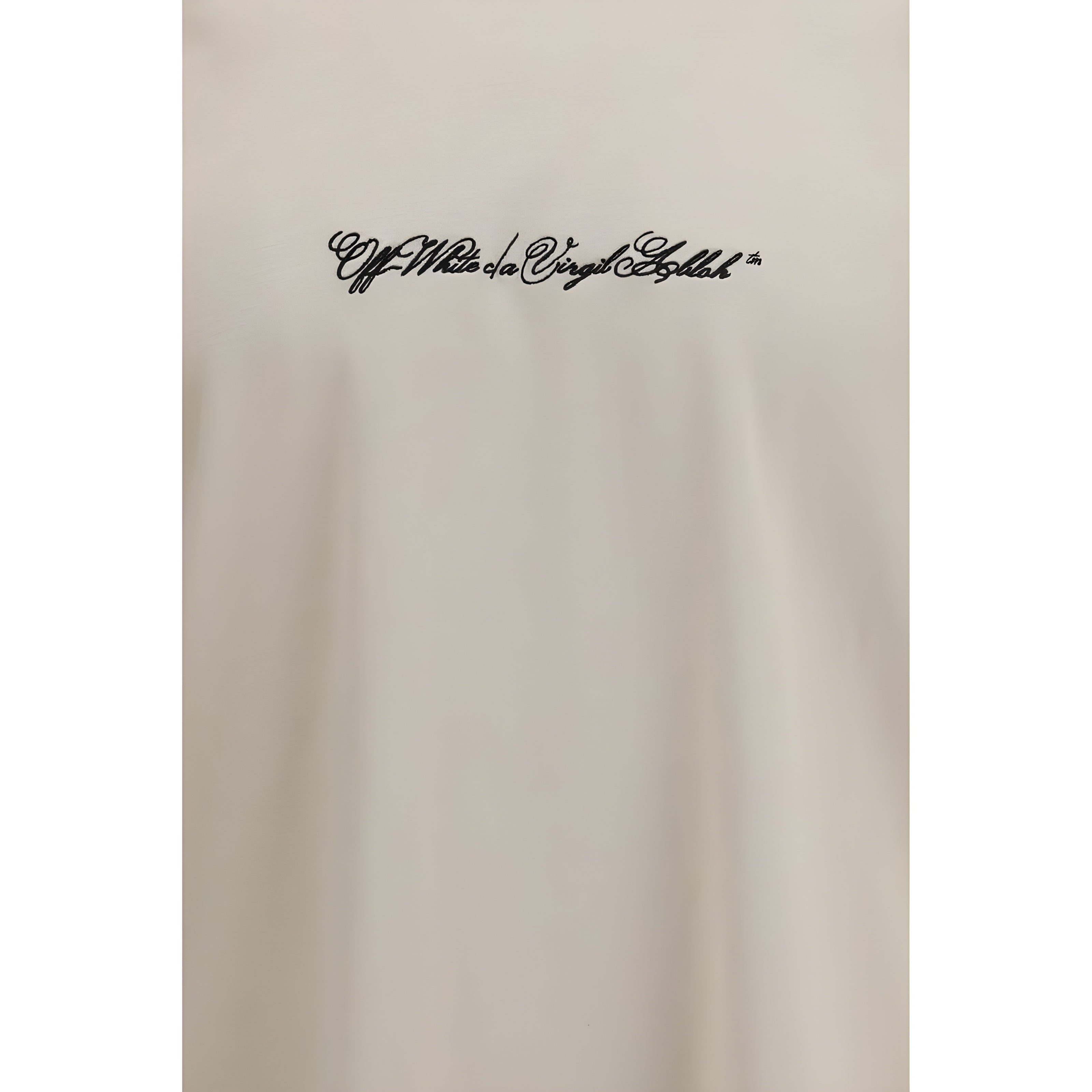 Tricou Off-White din bumbac bej