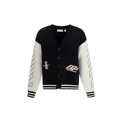 Cardigan negru Off-White din bumbac