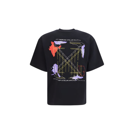 Tricou Off-White negru din bumbac Archigeography