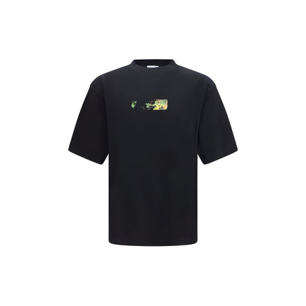 Tricou Off-White negru din bumbac Spices Arrow