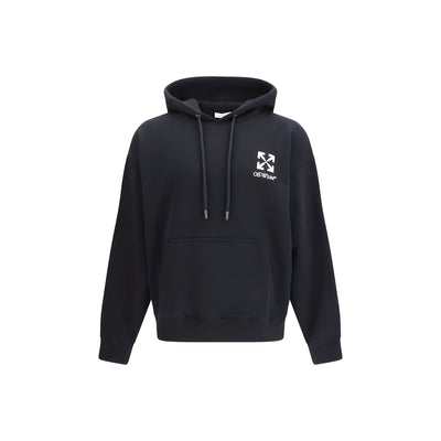 Bluză de molton din bumbac negru Off-White