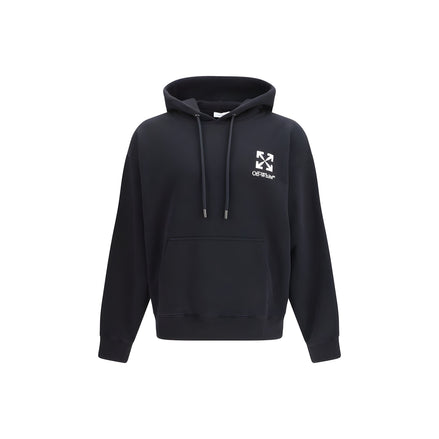 Bluză de molton din bumbac negru Off-White