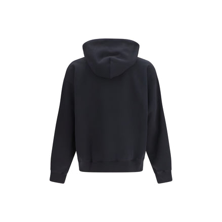 Bluză de molton din bumbac negru Off-White