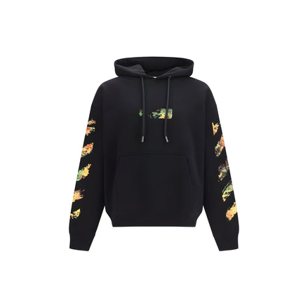 Hanorac Off-White negru din bumbac