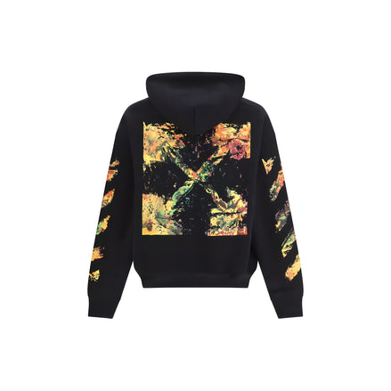 Hanorac Off-White negru din bumbac