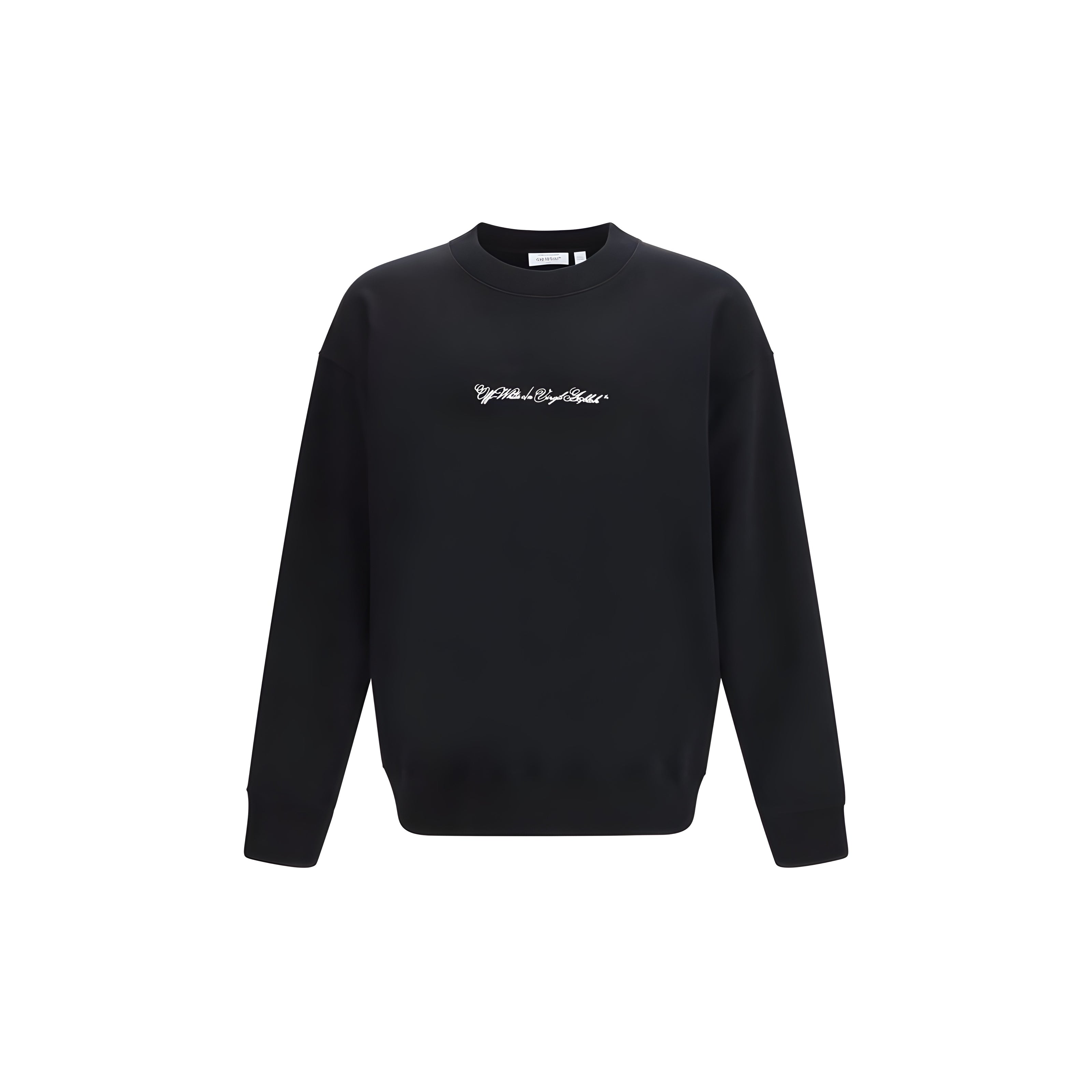 Off-White Black Cotton Sweatshirt