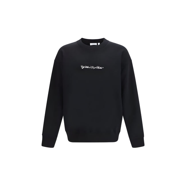 Off-White Black Cotton Sweatshirt
